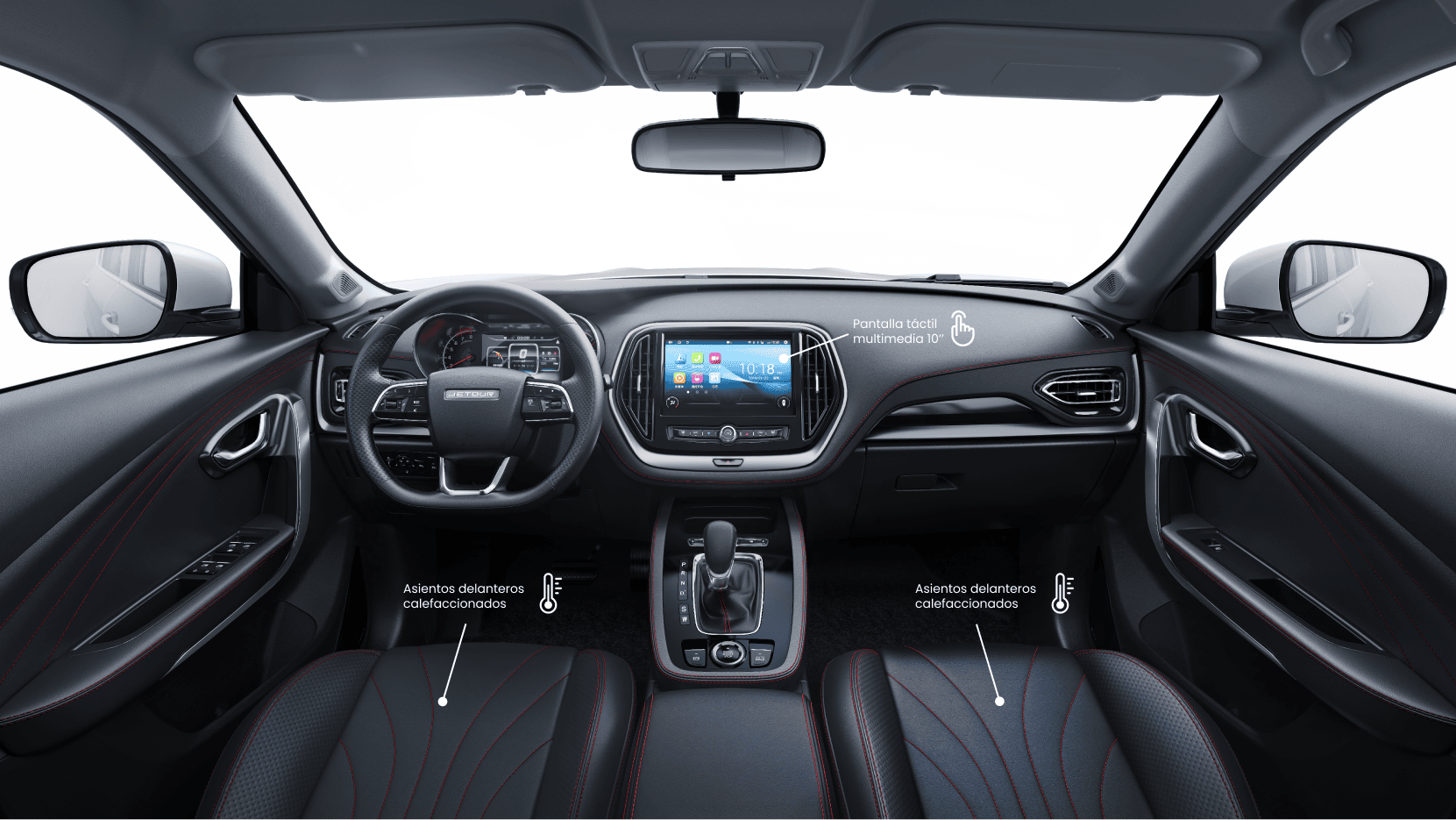 Jetour X70 - Pantalla táctil y asientos delanteros calefaccionados